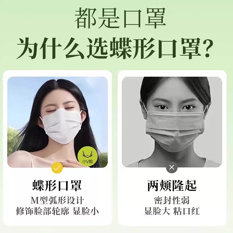 鲽形口罩
